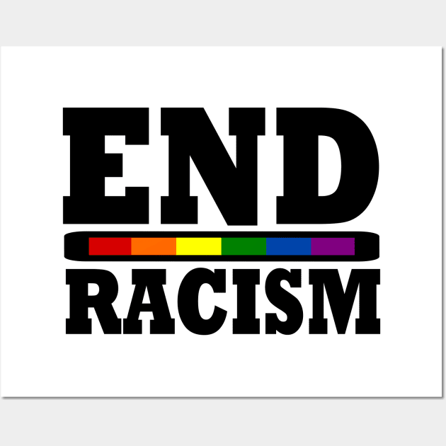 End racism Wall Art by Milaino